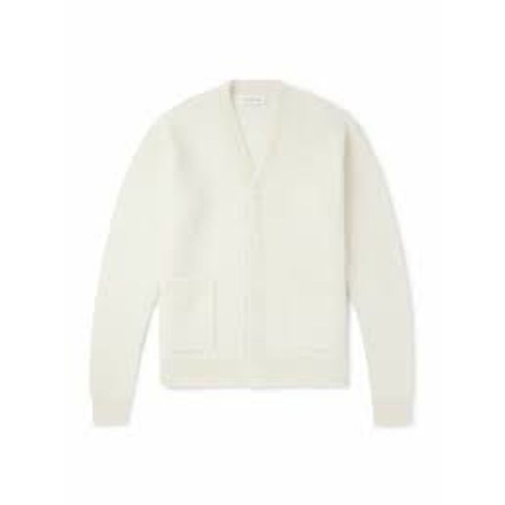 The Frankie Shop Mohair & Wool Blend Oversized Cardigan Ivory Men's L Mr. Porter
